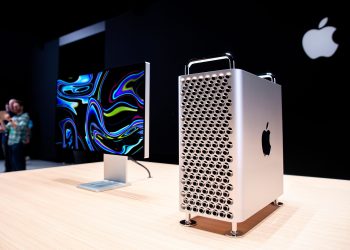 Apple's new Mac Pro sits on display in the showroom during Apple's Worldwide Developer Conference (WWDC) in San Jose, California on June 3, 2019. (Photo by Brittany Hosea-Small / AFP)        (Photo credit should read BRITTANY HOSEA-SMALL/AFP/Getty Images)